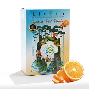 LivEco Orange Peel Powder for Face / Scrub | DIY Organic Herbal Face Mask / Scrub for Bright Smooth Skin